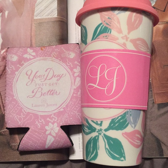 Lauren James Other - Lauren James Ceramic Cup & Koozie Set